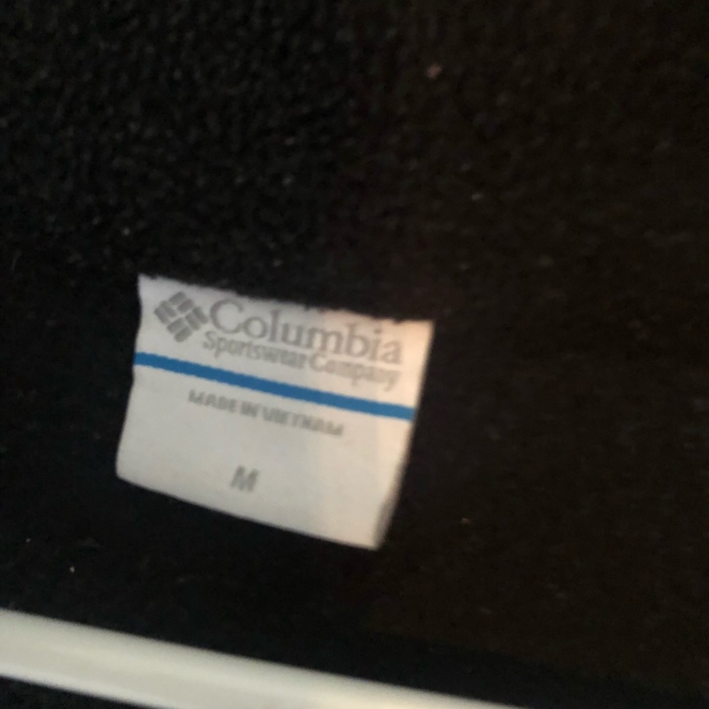 Columbia 3/4 Zip Black Fleece Jacket - Picture 3 of 3